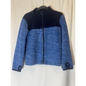 BOYS SIZE 6 JUMPING BEANS NAVY BLUE FULL ZIP  FLEECE‎ JACKET Q31